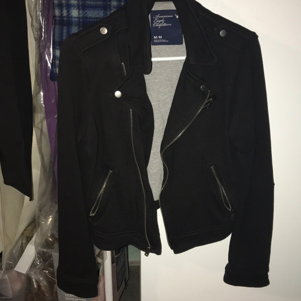 American Eagle sweatshirt motto jacket